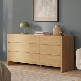 Leif 9-Drawer Triple Dresser - White Oak