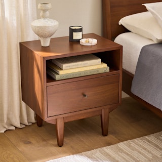 Cooper 1-Drawer Nightstand - Walnut