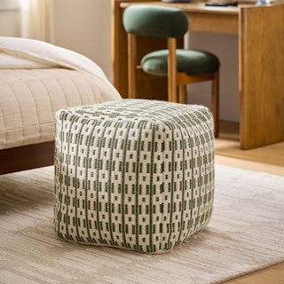 Mia 18" Pouf - Woodland Green